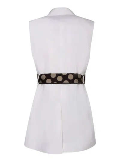 Shop Paul Smith Belted White Vest