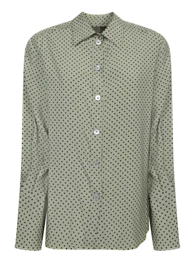Shop Paul Smith Patterned Green Shirt