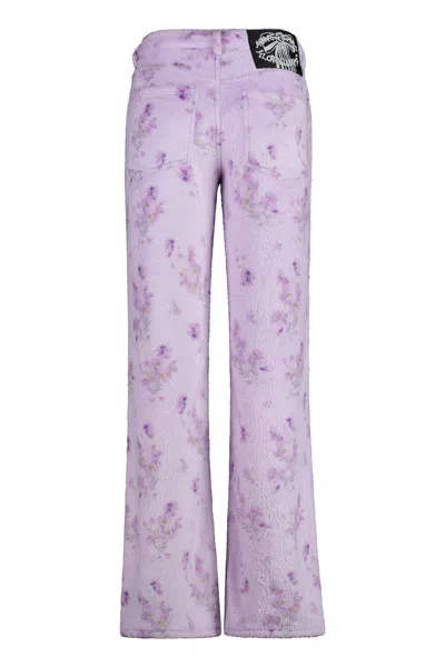 Shop Acne Studios Technical Fabric Pants In Lilac
