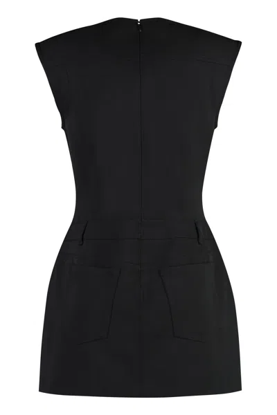 Shop Acne Studios Wool-blend Dress In Black