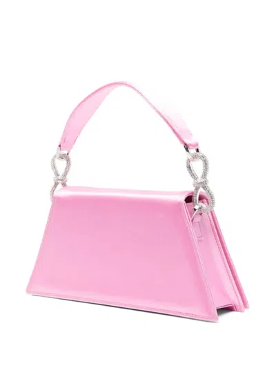 Shop Mach &amp; Mach Samantha Satin Bag In Pink