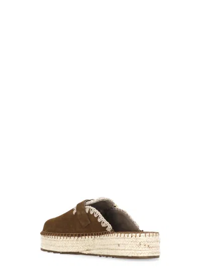 Mou Jute Clog Sabot In Brown