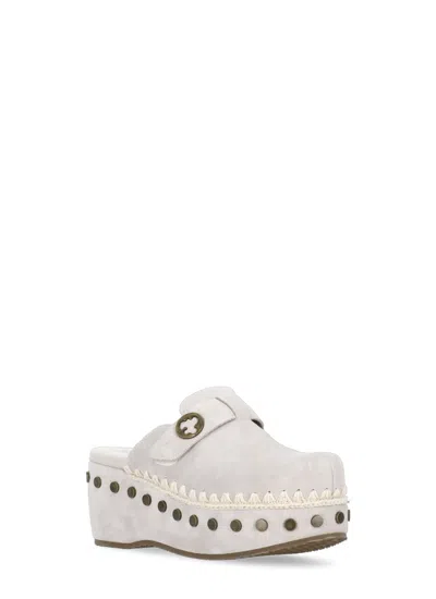 Mou Jute Clog Sabot In White