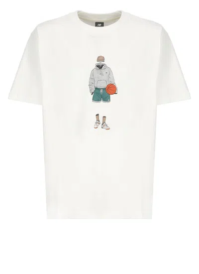 Shop New Balance Athletics Basketball T-shirt In White