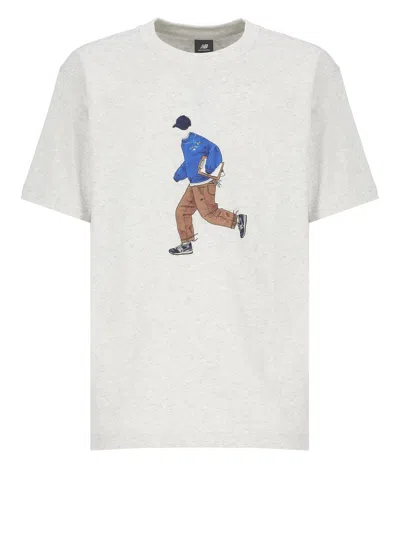 Shop New Balance Athletics Sport Style T-shirt In Grey
