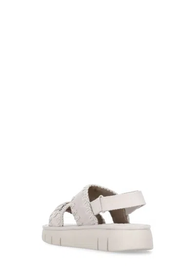 Shop Mou Bounce Sandals In Natural