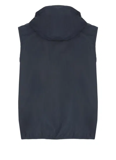 Shop K-way Valen Eco Stretch Dot Vest In Blue