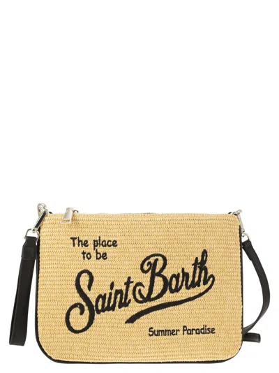 Shop Mc2 Saint Barth Parisienne - Straw Clutch Bag In Natural