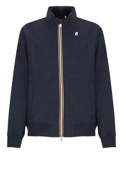 Shop K-way Amaury Stretch Jacket In Blue