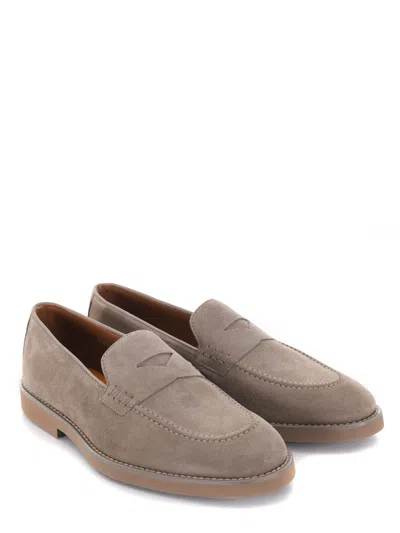 Shop Doucal's Doucals Loafers In Tortora