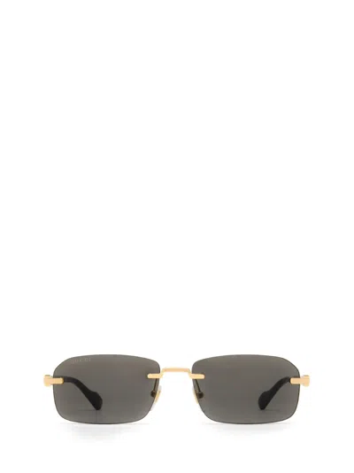 Shop Gucci Gg1221s Gold Sunglasses