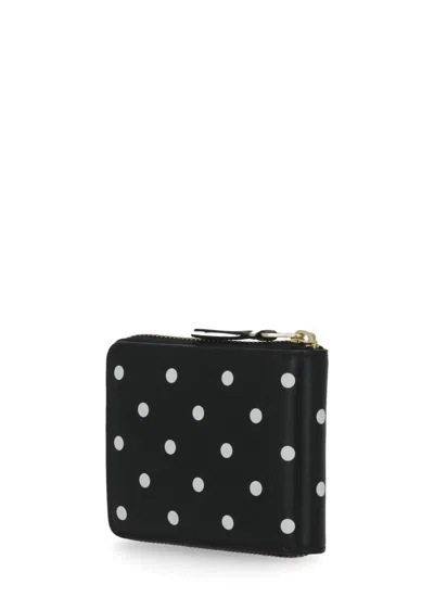 Shop Comme Des Garçons Polka Dots Wallet In Black