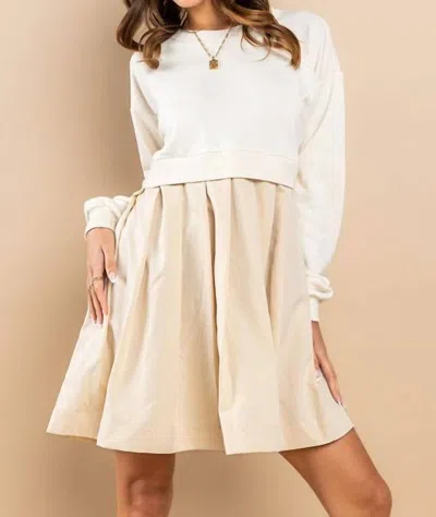 Shop Ces Femme Charli Mini Dress In Stone In White