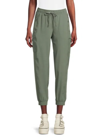 Shop Avalanche Women's Ripstop Cropped Joggers In Agave
