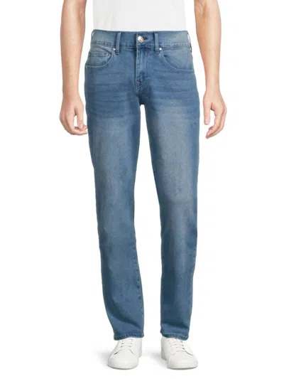 Shop True Religion Men's Geno Whiskered Skinny Jeans In Blue