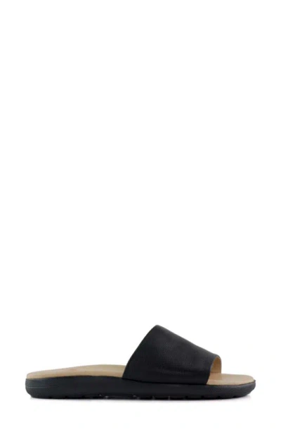Shop Marc Joseph New York Elisabeth Slide Sandal In Black Napa Soft
