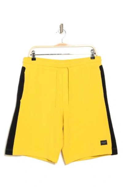 Shop Rag & Bone Axel Terry Cloth Shorts In Yellow Multi