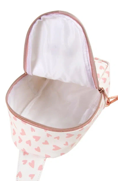 Shop Jessica Simpson Kids' Heart Sling Crossbody Bag In White