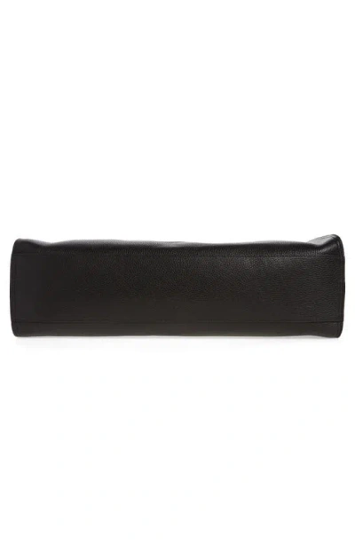 Shop Valentino By Mario Valentino Leonardo Dollaro Leather Tote Bag In Black