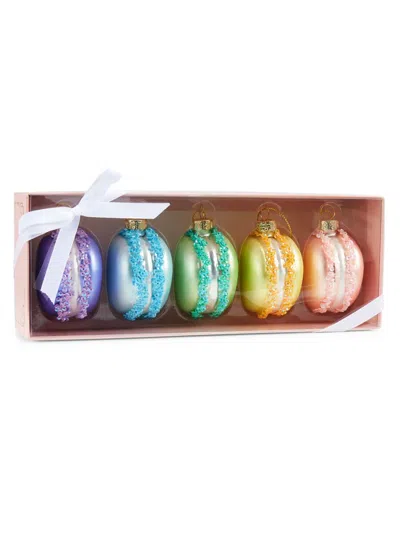 Shop Saks Fifth Avenue 5-piece Macaron Ornament Set In Neutral