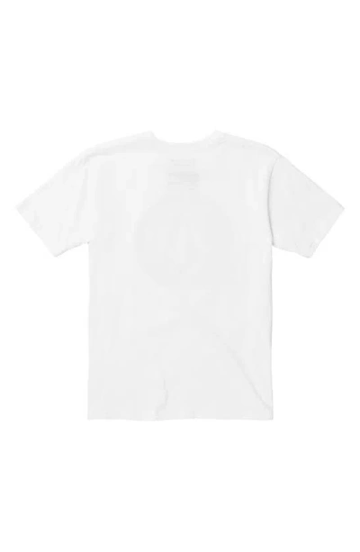 Shop Volcom Kids' Circle Stone Graphic T-shirt In White