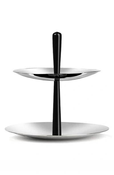 Nambe Circa Two-tiered Server In Silver