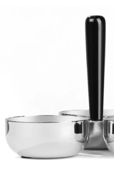 Nambe Circa Divided Nut Bowl In Silver