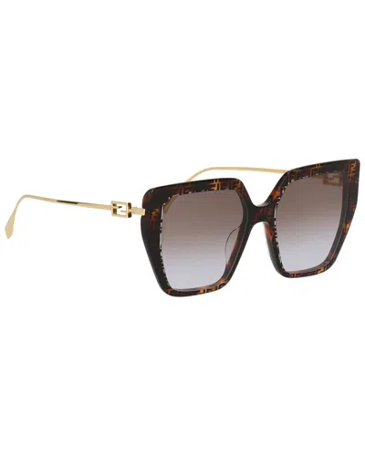 Shop Fendi Women's Fe40012u 55mm Sunglasses