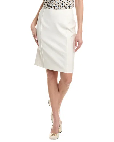 Shop Anne Klein Pintuck Pencil Skirt In White