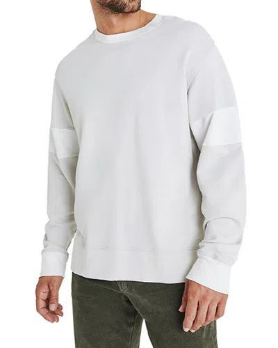 Shop Ag Jeans Hydro Colorblocked Crewneck Sweater In Grey