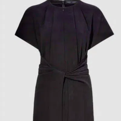 Shop Proenza Schouler Julie Short Sleeve Dress In Black