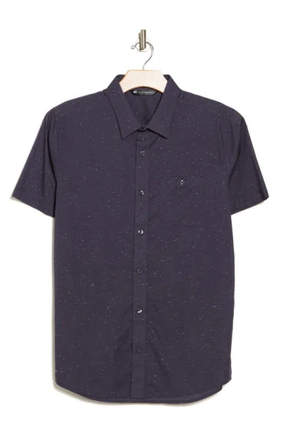 Shop Travismathew Studebaker Regular Fit Short Sleeve Shirt In Blue Nights