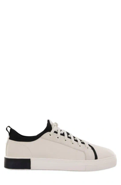 Shop Strauss And Ramm Leather Sneaker In Off Whte