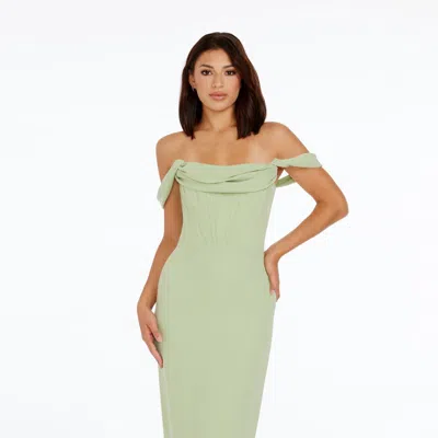 Shop Dress The Population Vickie Dress In Green