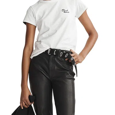 Shop Rag & Bone Women Star Crossed Lovers Tee Short Sleeve Cotton T-shirt White