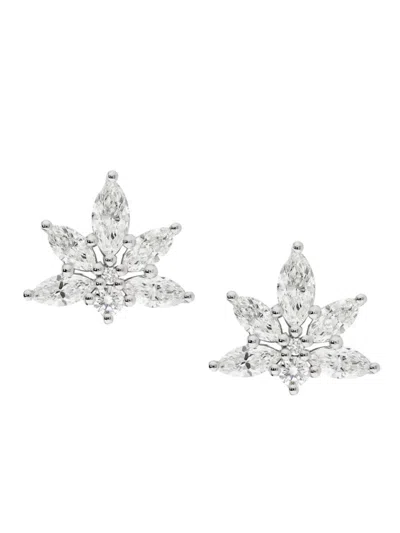 Shop Chopard Women's L'heure Du Diamant 18k White Gold & 1.84 Tcw Diamond Stud Earrings