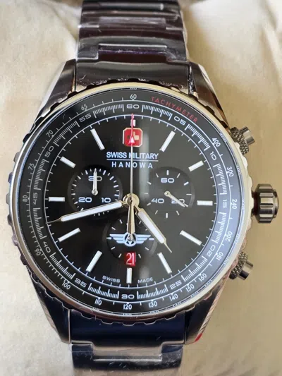 Pre-owned Swiss Military Hanowa Afterburn Sapphire Chronograph Men's Watch Smwgi0000303