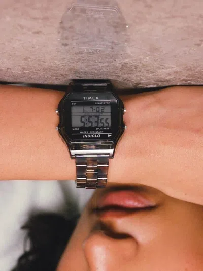 Pre-owned Timex Beams Boy × Needles ×  Classic Digital Watch Clear Tie Dye Limited Japan