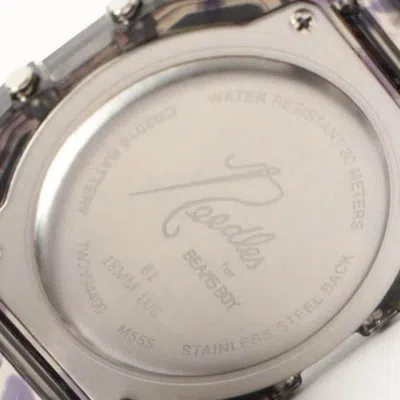 Pre-owned Timex Beams Boy × Needles ×  Classic Digital Watch Clear Tie Dye Limited Japan