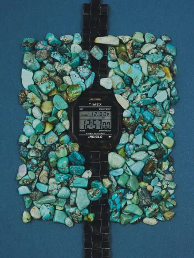 Pre-owned Timex Beams Boy × Needles ×  Classic Digital Watch Clear Tie Dye Limited Jp 2024