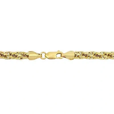 Pre-owned Amour 5mm Infinity Rope Chain Bracelet In 14k Yellow Gold, 9 In