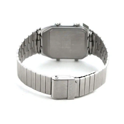 Pre-owned Citizen Analog Digital Men Watch Ana-digi Temp Jg2101-78e Silver