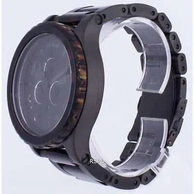 Pre-owned Nixon Watch 51-30 Chrono A083-1061 Tortoise A0831061