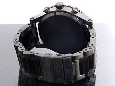 Pre-owned Nixon Watch 51-30 Chrono A083-1061 Tortoise A0831061