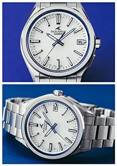 Pre-owned Casio Oceanus Ocw-t200s-7ajf Solar Radio Watch