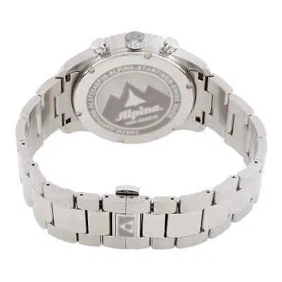 Pre-owned Alpina Startimer Chronograph Quartz White Dial Men's Watch Al-372wb4s26b