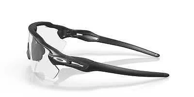 Pre-owned Oakley Sunglasses  Radar Ev Path Steel Clear Black Iridium Photochromic Oo9208-
