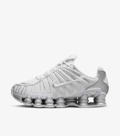 Pre-owned Nike Hf1065-094  Shox Tl Metallic Silver (women's) In White