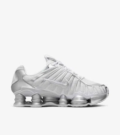 Pre-owned Nike Hf1065-094  Shox Tl Metallic Silver (women's) In White