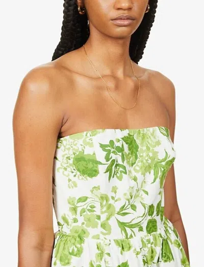 Pre-owned Reformation Buttercup Dress Rialto, Value $278, Size 12 In White